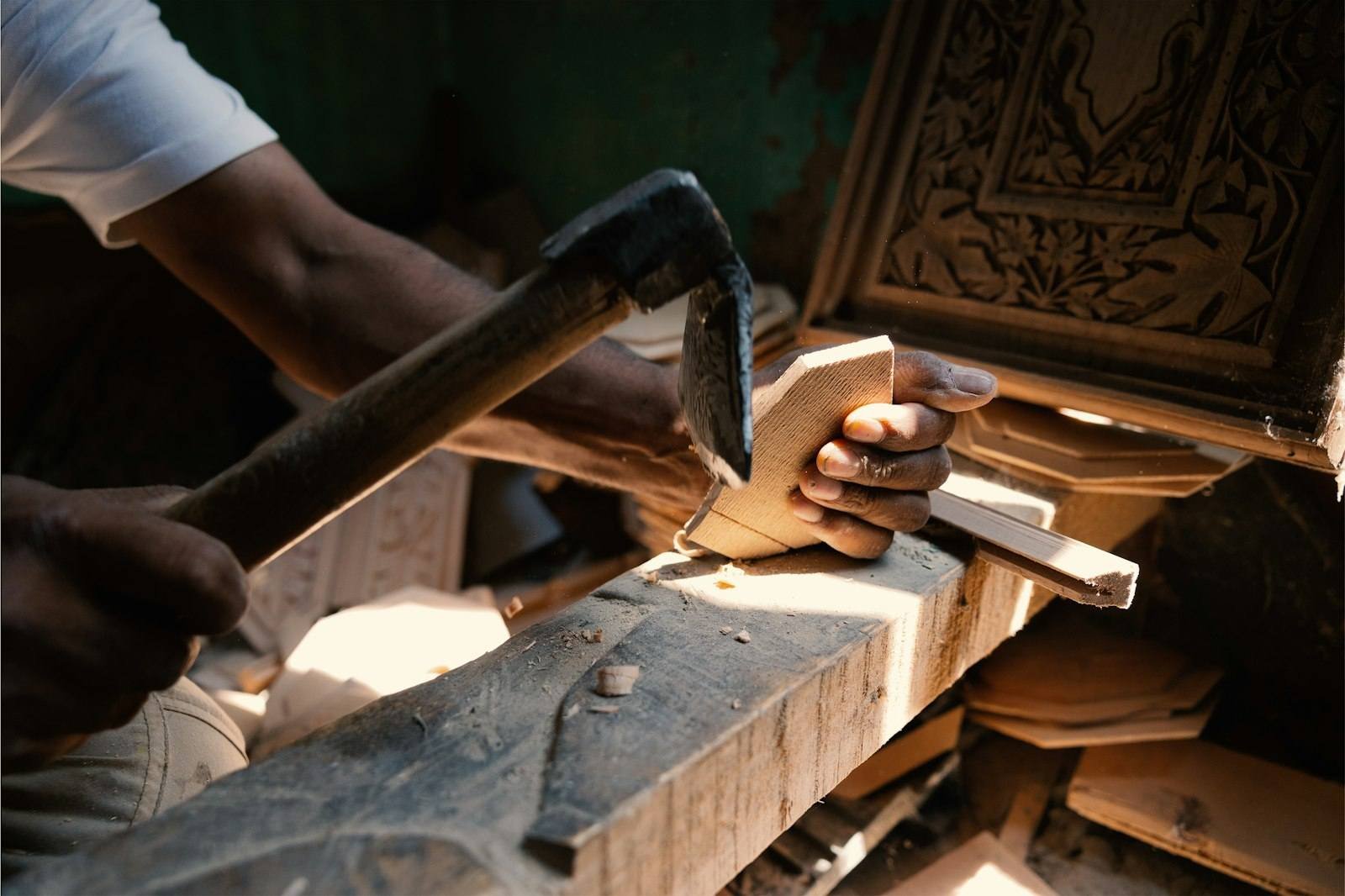 Traditional woodworking craftsmanship